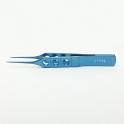 Straight Toothed Forceps .12mm teeth 85mm