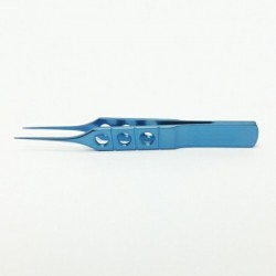 Straight Toothed Forceps .10mm teeth 85mm