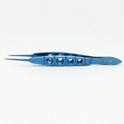 Straight Castroviejo Suturing Forceps .12mm teeth