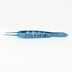 Straight Castroviejo Suturing Forceps .3mm teeth